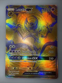 Pokemon TCG Lunala GX SM Black Star Promos SM103a Full Art Promo Hidden Fates - Image 1