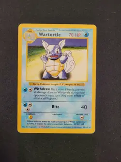 Pokemon TCG - Wartortle - 42/102 - Uncommon (Shadowless) - Base [Moderate Play] - Image 1