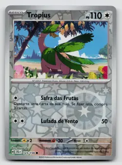 Tropius 123/159 Journey Together 2025 Reverse Holo Portuguese - Image 1