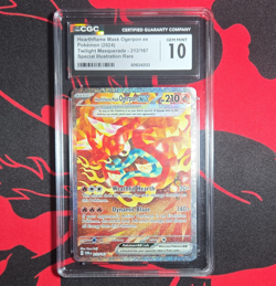 🔥Pokemon Hearthflame Mask Ogerpon ex Twilight Masquerade 212/167 Holo CGC 10 - Image 1