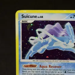 MAJOR HOLO BLEED Suicune 19/132 SWIRL Jump 2007 Secret Wonders Pokemon Error NM - Image 5