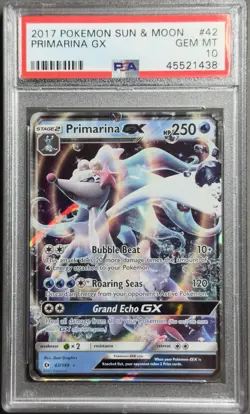 PSA 10 Pokemon Sun & Moon Full Art GX LOT Burning Shadows, Guardians Rising 2017 - Image 3