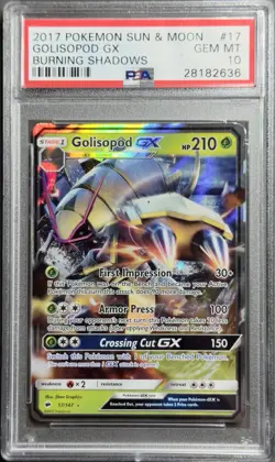 PSA 10 Pokemon Sun & Moon Full Art GX LOT Burning Shadows, Guardians Rising 2017 - Image 4