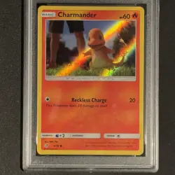 PSA 10 Charmander #4 HOLO BLEED 2019 Sun & Moon Pokemon Detective Pikachu Set UR - Image 4