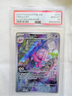 PSA 10 Pokemon*TINKA TUFF*217/193*ILLUSTRATION RARE*PALDEA EVOLVED HOLO - Image 1
