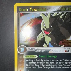 Pokemon TCG - Dark Tyranitar 20/109 EX Team Rocket Returns Reverse Holo Excellen - Image 2