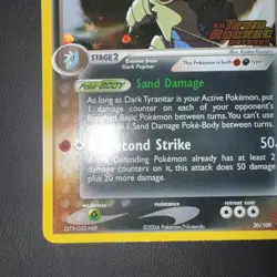 Pokemon TCG - Dark Tyranitar 20/109 EX Team Rocket Returns Reverse Holo Excellen - Image 4