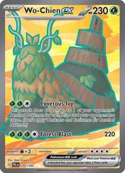 WO-CHIEN EX 232/193 ULTRA RARE PALDEA EVOLVED POKEMON LIGHTLY PLAYED - Image 1
