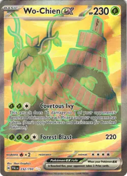 WO-CHIEN EX 232/193 ULTRA RARE PALDEA EVOLVED POKEMON LIGHTLY PLAYED - Image 2