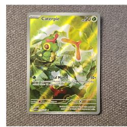 Pokemon Caterpie Illustration Rare Holo 172/165 Sv: Scarlet & Violet 151 2023 - Image 1