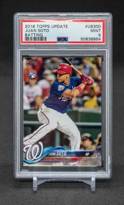 Juan Soto 2018 Topps Update Rookie RC PSA 9 - Image 1