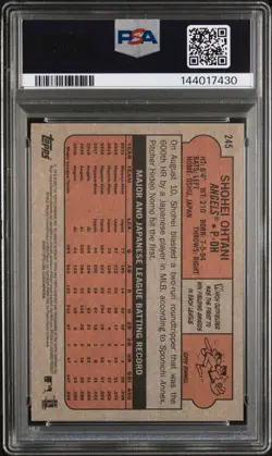 2021 Topps Heritage, Shohei Ohtani #245 Los Angeles Angels, PSA 10 Gem Mint! - Image 2