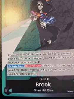 Brook OP15-022 Leader Adventure On Kami's Island One Piece Card Game - Image 4