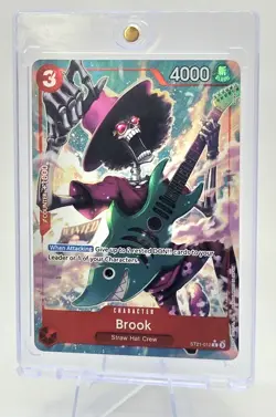 One Piece TCG Brook ST21-012 Alternative Art Card English NM - Image 3