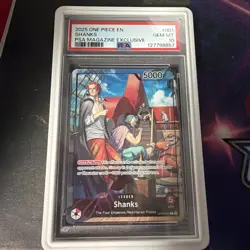 Shanks PSA Magazine Silver Cracked Ice Variant One Piece Edition 003/100 - Image 1