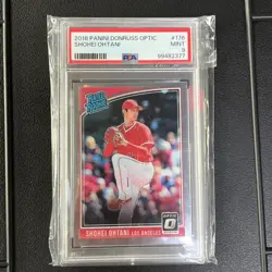 Panini 2018 Donruss Optic Shohei Ohtani Rated Rookie #176 PSA 9 Angels - Image 1