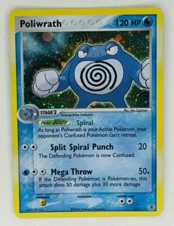 2004 Pokemon EX FireRed & LeafGreen - Poliwrath Rare Holo 11/112 - Image 1