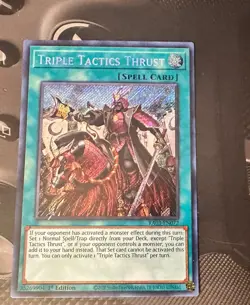 Triple Tactics Thrust (Secret Rare) RA03-EN072 1st Edition Yu-Gi-Oh! - Image 1