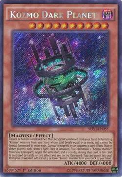 Yugioh! LP Kozmo Dark Planet - SHVI-EN085 - Secret Rare - 1st Edition Lightly Pl - Image 1