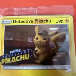 Detective Pikachu SM190 Stamped Holo Sealed Movie Promo Pokemon Card - Image 2