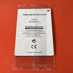 Detective Pikachu SM190 Stamped Holo Sealed Movie Promo Pokemon Card - Image 4