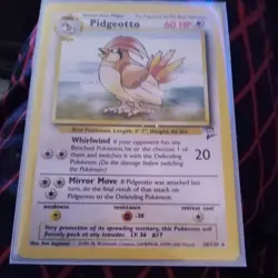 PIDGEOTTO - 28/130 - Base Set 2 - Rare - Pokemon Card - Unlimited Vintage NM - Image 2