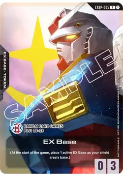 EX Base EXBP-005 Gundam TCG Bandai Card Games Fest 25-26 Stamped Exclusive Promo - Image 1