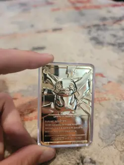 1999 Pokemon Special Edition 23 Karat Gold-plated #25 Pikachu Card - Image 2