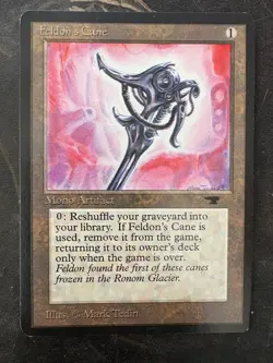 *** ANTIQUITIES Feldon's Cane *** EX-NM Clean! - DUTYFREE - Vintage MtG Magic - Image 1