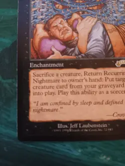 MTG Magic: The Gathering - Exodus - 1x Rare Recurring Nightmare - LP - Image 3