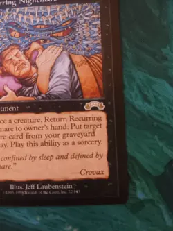MTG Magic: The Gathering - Exodus - 1x Rare Recurring Nightmare - LP - Image 4