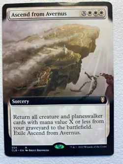 MTG 1x EXTENDED ART Ascend from Avernus 554 Battle for Baldur's Gate Magic x1 MP - Image 1