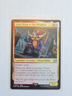 Giott, King of the Dwarves - Final Fantasy - NM - MTG Magic - Uncommon Creature - Image 1