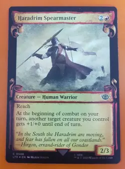 1x Haradrim Spearmaster (0586) | FOIL Scroll | LTR: Tales of Middle-Earth | MTG - Image 1