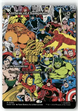 Anthem of Champions (Borderless) 85 Marvel Universe Eternal-Legal Magic: NM - Image 1