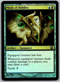 Mask of Riddles 25 Uncommon Alara Reborn Magic: The Gathering Foil LP - Image 1