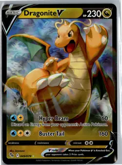 Dragonite V Ultra Rare Pokemon GO 049/078 NM - Image 1