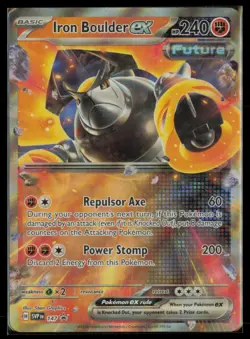 IRON BOULDER EX 147 HOLO PROMO SCARLET & VIOLET PROMO POKEMON HOLO NM - Image 1