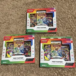 Pokemon TCG First Partner Illustration Collection Series 1 (3 Boxes) - Image 1