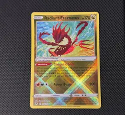 Radiant Eternatus 105/159 Crown Zenith Pokemon Card Holo Radiant Rare - M/NM - Image 1