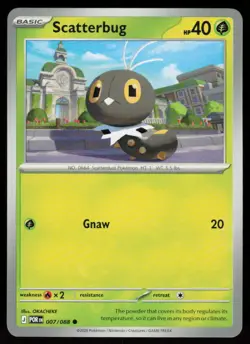 Scatterbug 007/088 Common Perfect Order Pokemon Near Mint - Image 1