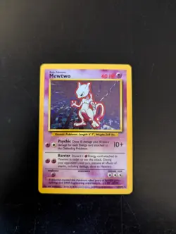 Mewtwo Base Set Holo 10/102 1999 English Vintage Pokemon TCG - Image 4