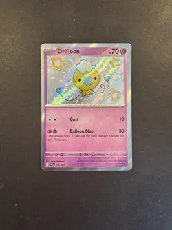 Drifloon 155/091 ✨ Shiny Rare ✨Paldean Fates Pokemon - Near Mint - Image 1