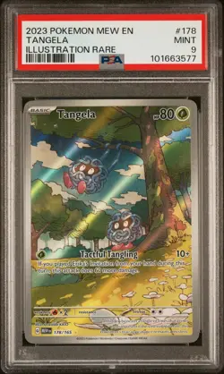 PSA 9 MINT Tangela S&V: 151 #178/165 Illustration Rare Pokemon TCG POP: 2892 - Image 1
