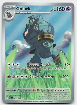 Golurk 123/086 Holo Illustration Rare Black Bolt Pokemon Near Mint - Image 1