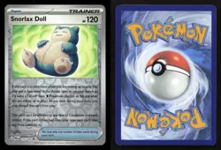 Snorlax Doll 175/182 Paradox Rift Reverse Holo NM/M Pokemon - Image 3