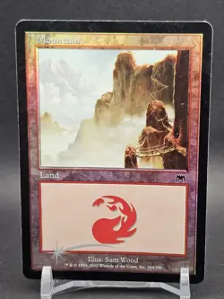 Magic the Gathering MTG Card: Mountain FOIL 344/350 Onslaught Rare! - Image 1