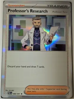 Professor's Research 088/091 Rare Paldean Fates Pokemon Holo Near Mint - Image 1