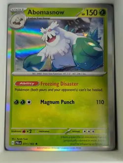Abomasnow 011/193 Rare Paldea Evolved Pokemon Holo Near Mint - Image 1