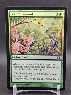 Fertile Ground FOIL 8th Edition Land Green Common MAGIC MTG CARD #248/350 - Image 1